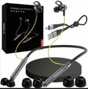 SŁUCHAWKI BEZPRZEWODOWE SPORTOWE - FITNESS DOKANAŁOWE LENOVO + GUMKI *°*