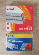 Zszywki do takera pistoletu dwa rodzaje: 24-8mm i 23-13mm ZA DARMO