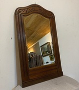 ORZECHOWE LUSTRO WCZESNA SECESJA KRYSZTAŁ TRANSPORT CAŁA POLSKA 