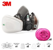 Maska lakiernicza 3M 6200 rozmiar M+ filtry 11elem