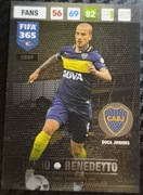 PANINI UPDATE 2017 FIFA 365 FANS FAVOURITE BOCA JUNIORS BENEDETTO UE89