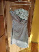 Sukienka beżowa tuba bez ramiączek r. 34 / XS