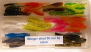 Stinger Shad 50 mm 5 cm - 60 szt zestaw pudełko #k