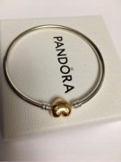 Pandora bangle bransoletka srebrna serce shine 21