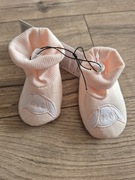 Pepco cienkie buciki skarpetki niemowlęce morelowe piesek 62