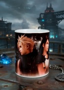 Final Fantasy VII gra prezent dla gracza geeka nerda niego kubek Ceramiczny