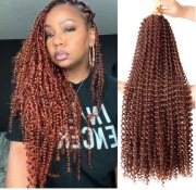 Włosy Syntetyczne LOKI Water Wave Passion Twist Miedziane 60cm ZESTAW 6x