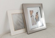 Ramka do zdjęć, 13x18 cm, srebrna + passepartout
