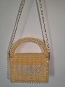 Ręcznie robiona damska torebka z dużych koralików