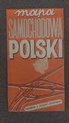 Mapa samochodowa Polski 1983