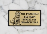 Wyjątkowe tabliczki uwaga zły pies duży wybór doberman, amstaff owczarek