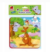 Piankowe puzzle edukacyjne Zwierzęta z Australii dla dzieci