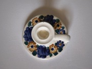 Świecznik kaganek Włocławek fajans prl