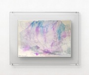 "Atak zimy" oryg. obraz mal.tuszem akryl. z sygn. i cert.