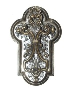 Stara  kołatka do drzwi mosiądz platerowany