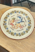 Ceramiczny talerz patera do serów przekąsek vintage
