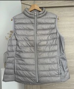 Kamizelka damska szara bezrekawnik puchowy 100% naturalne pierze 44 XXL42XL