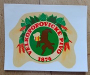 NAKLEJKA - PIWO Velkopopovicke Pivo