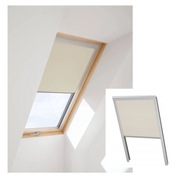 Roleta zaciemniająca 114x118 BEŻOWA okno Fakro Velux Rooflite Optilight S6A