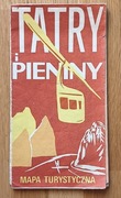 Tatry i Pieniny: mapa turystyczna 1971 - stara mapa 