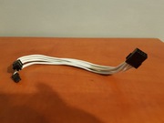 SilverStone PCIe 8-pin - PCIe 8-pin, 0.25m, Czarno-biały (SSTPP07PCIW)