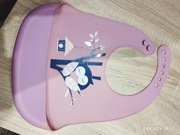 Śliniak silikonowy z kieszonką, dziecko, niemowlę