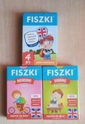 Fiszki do nauki języka angielskiego 3 szt. Nowe