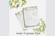 Ankieta weselna A4/A5 pdf do druku Lemon Tree