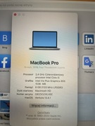 Laptop MacBook Pro 13’3 Intel core i5 