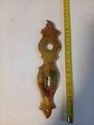 Szyld drzwiowy mosiądz antyk