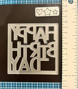 Wykrojnik Happy Birthday Ramka 