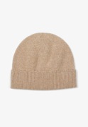 Czapka kaszmirowa Howard London 100% kaszmir beżowa beige