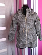 kurtka kurteczka parka H&M h&m dziewczynka 122 128 7/8lat jak nowa 