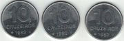 Brazylia 10 cruzeiros 1982 24 mm na sztuki