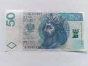 Banknot 50zł, seria BY6066666