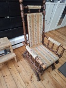 Fotel bujany na sprężynach lata 60,staroć vintage 