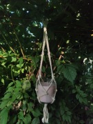 Świecznik/kwietnik makrama 