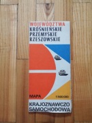 mapa krajoznawczo samochodowa Krośnieńskie, Przemyskie, Rzeszowskie 