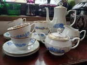 PRL porcelanowy serwis do kawy herbaty dla 6 osób kompletny