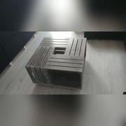 Stolik kawowy ze skrzynek 