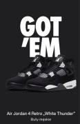 Air Jordan 4 Retro White Thunder r. 47