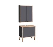 szafka pod umywalkę + szafka górna. Zestaw łazienkowy szer:60cm. HIT!