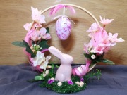 Stroik Wielkanocny na kole