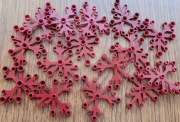 Lego 15 szt. Dark Red Plant Leaves 6x5 NOWE