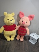 Kubuś Puchatek i Prosiaczek na szydełku 