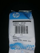 Oryginalny tusz HP 301 czarny