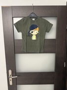 T-shirt chłopczyk khaki z nadrukiem nowy rozmiar 122