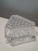 Bombonierka _ szkatułka _ puzdro _ kryształ _ szkło _ PRL