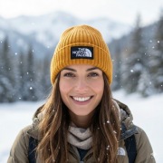 ZIMOWA WYPRZEDAŻ Czapka zimowa The North Face pomarańczowa