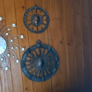 Ręcznie wykonany metalowy łapacz słońca czakra Surya 2 x Piękne!